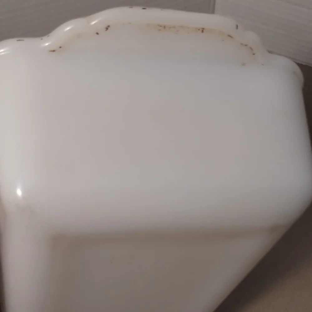 Vintage Fire King Wheat Pattern Milk Glass Loaf Pan Baking Dish